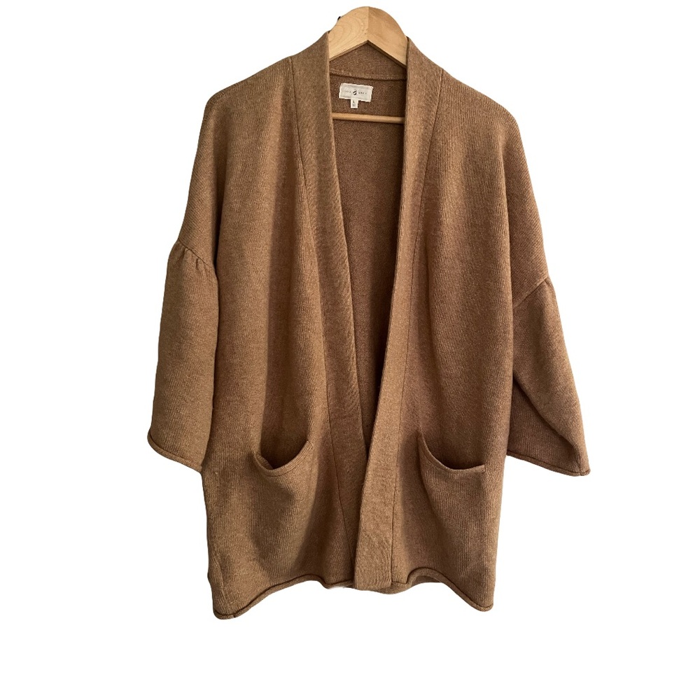 Lou and Grey Flute Sleeve Cardigan Sweater